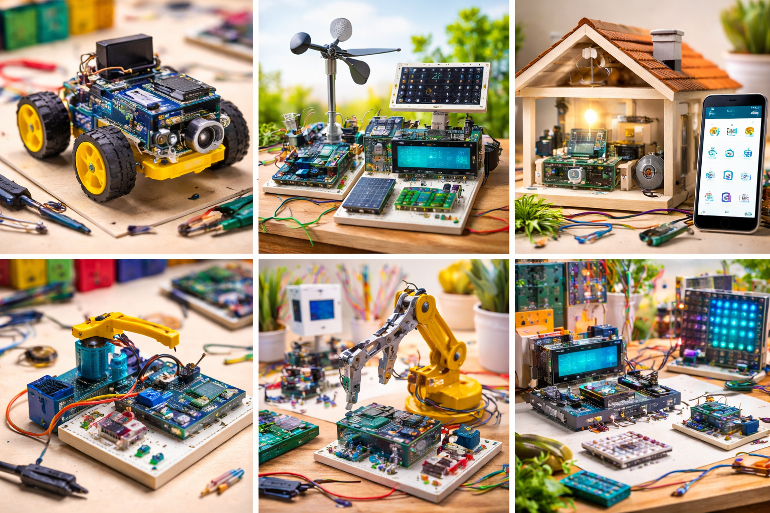 Arduino project examples collage